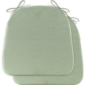 Dining Chair Cushions Set of 2 Indoor Outdoor Kitchen Seat Pads Non Slip Sage